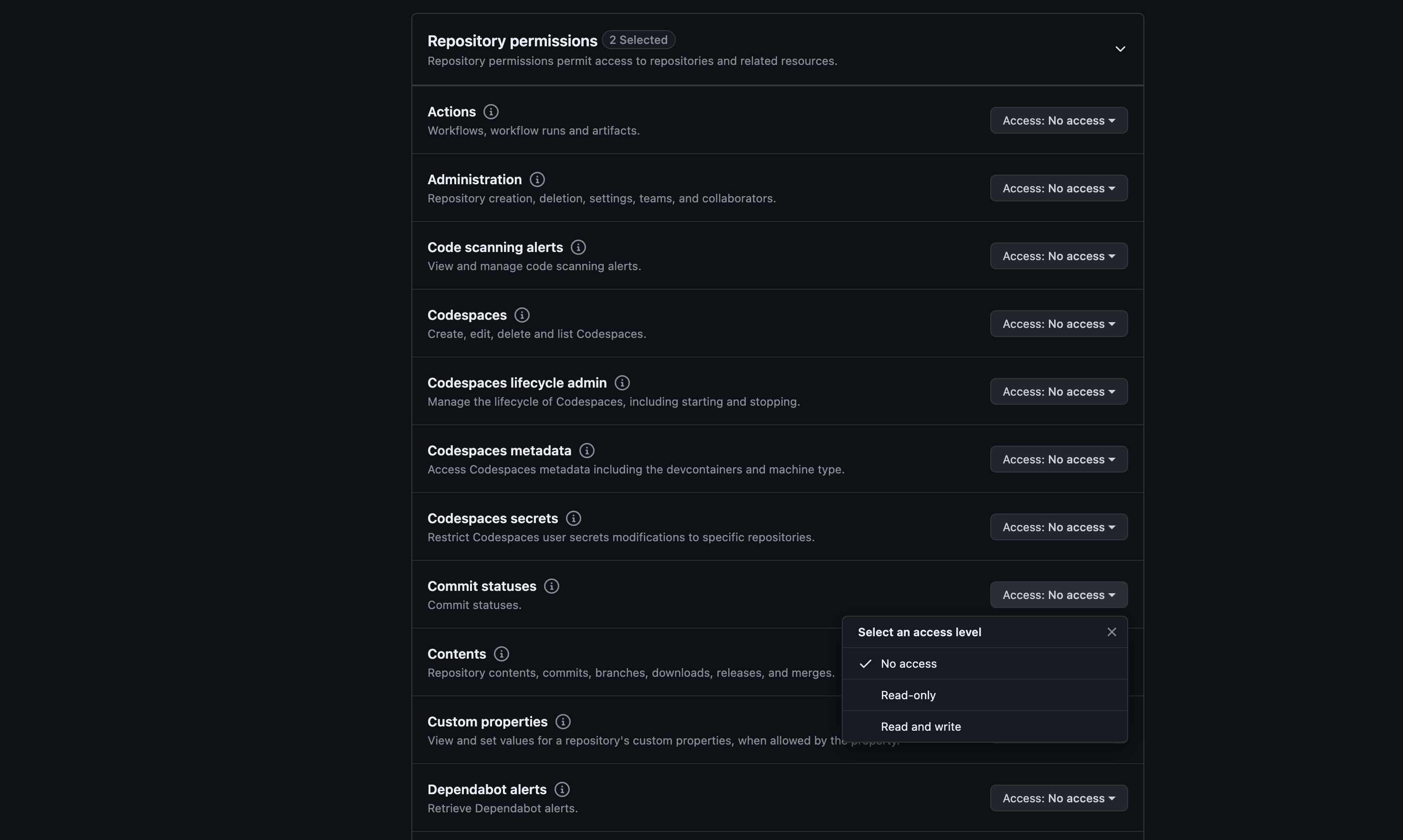 This is the image for LABEL with the text:      Read and write       Read and write  and then clicked